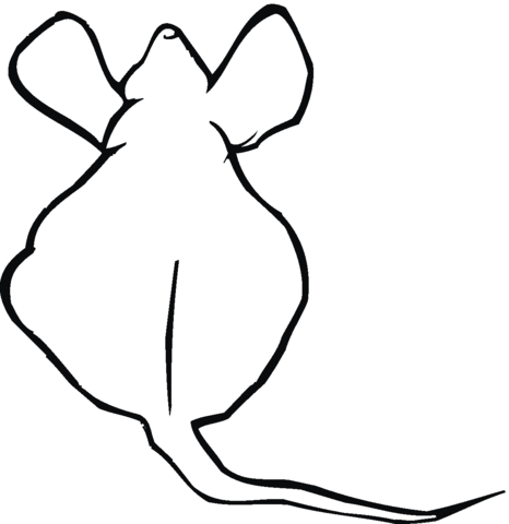 Mouse 14 Coloring page