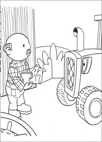 Mr Beasley Asks To  Help Travis Coloring page