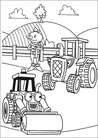 Muck Spud And Travis Coloring page