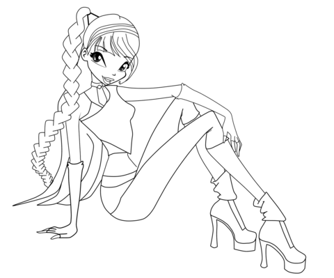 Musa Believix Coloring page