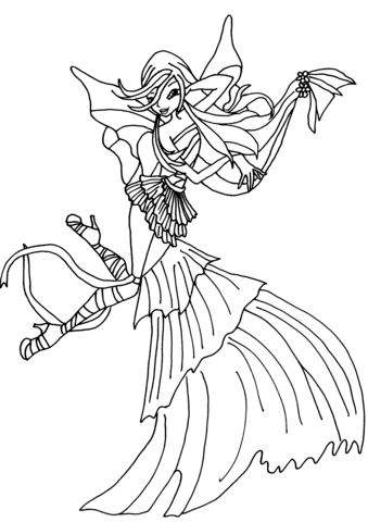 Musa Harmonix Coloring page