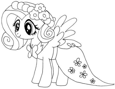 My Little Pony Fluttershy Coloring page