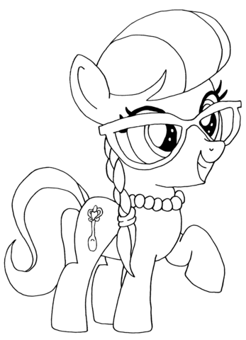 My Little Pony Silver Spoon Coloring page