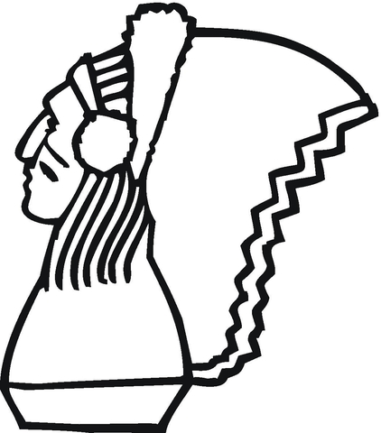 Native American Coloring page