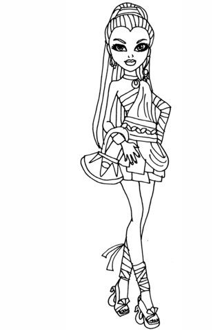 Nefera Doll Coloring page