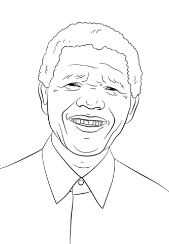 Nelson Mandela Coloring page