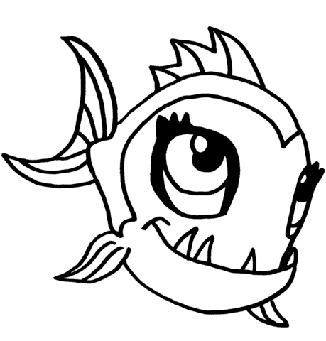 Monster High Neptuna Coloring page