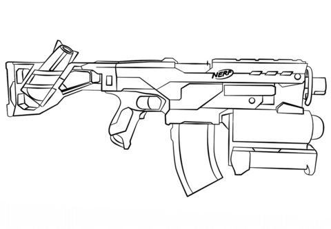 Nerf Gun Coloring page