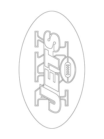 New York Jets Logo Coloring page