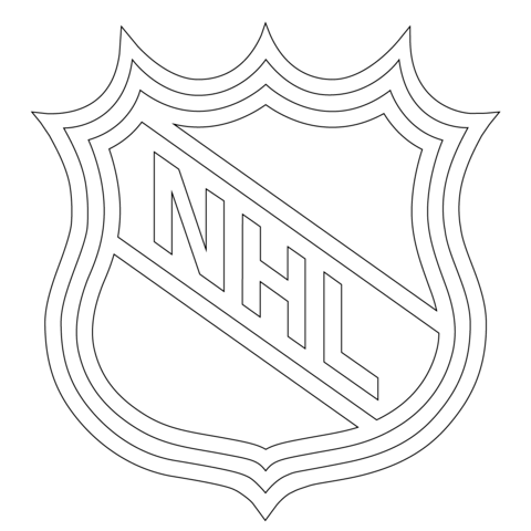 NHL Logo Coloring page