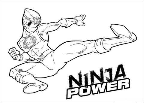 Ninja Power  Coloring page