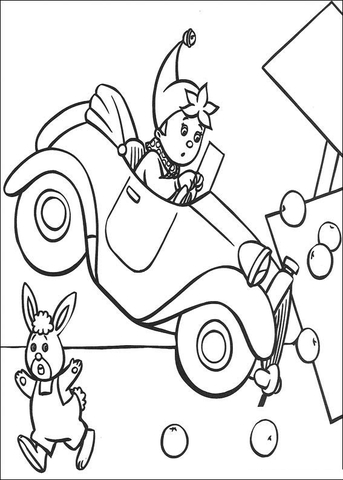 Car crash Coloring page