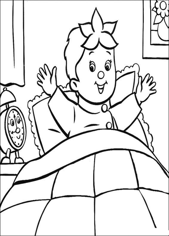 Noddy Just Waked Up  Coloring page