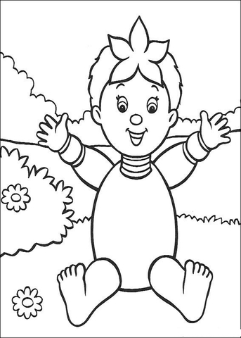 Noddy doll Coloring page