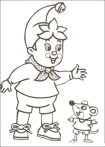 Noddy Meets Clockwork Mouse  Coloring page