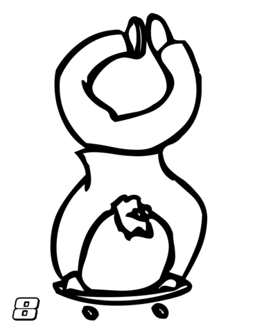 Number 8 Coloring page