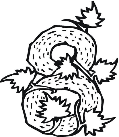 Number 8 Coloring page