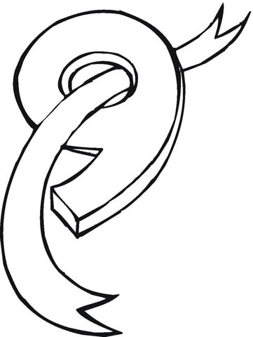 Number 9 Coloring page