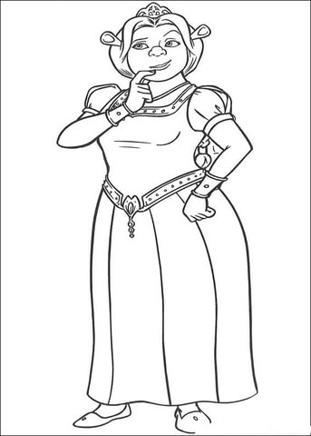 Ogre Fiona  Coloring page