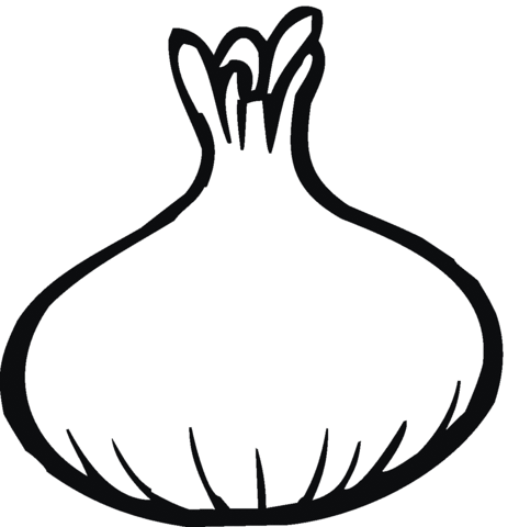 Onion 4 Coloring page