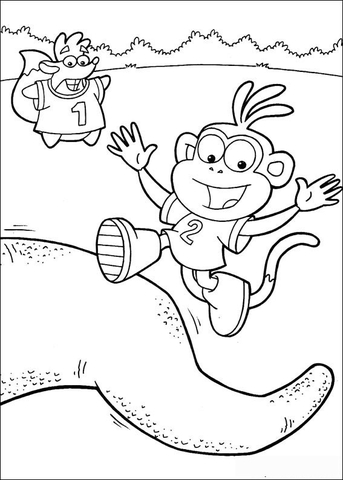 Jump!  Coloring page