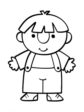 A boy Coloring page