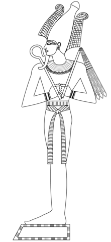 Osiris Coloring page