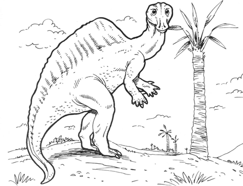 Ouranosaurus Dinosaur Coloring page