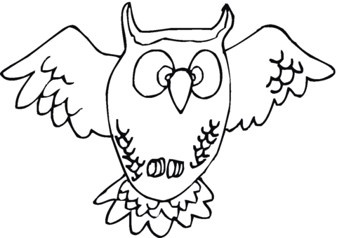 Owl 25 Coloring page