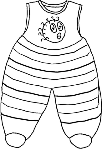 Pajamas  Coloring page