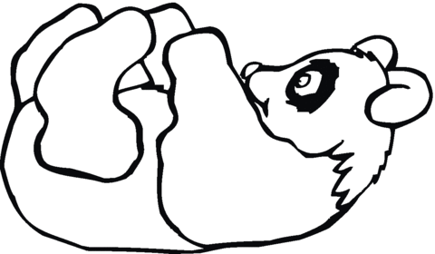 Panda 10 Coloring page