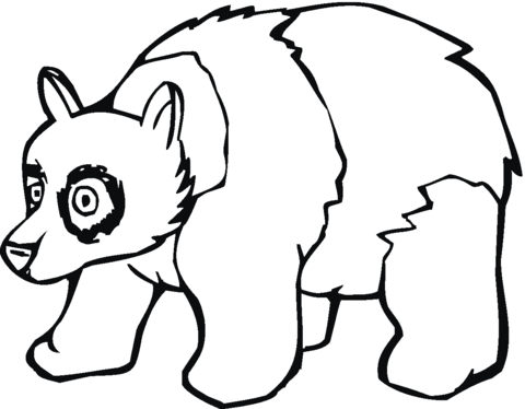 Panda 14 Coloring page