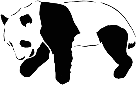 Panda 5 Coloring page