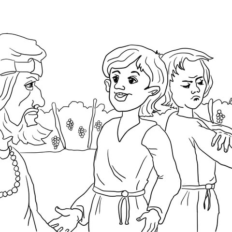 Parable of the Two Sons Coloring page