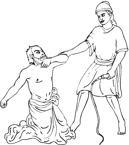 Parable of the unforgiving servant Coloring page