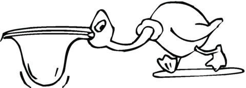 Pelican 20 Coloring page