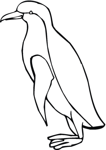 Penguin 14 Coloring page