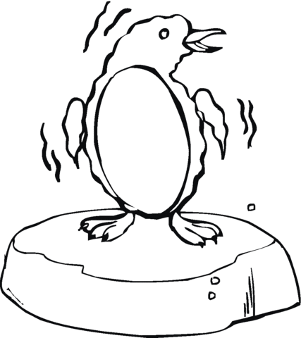 Penguin 18 Coloring page