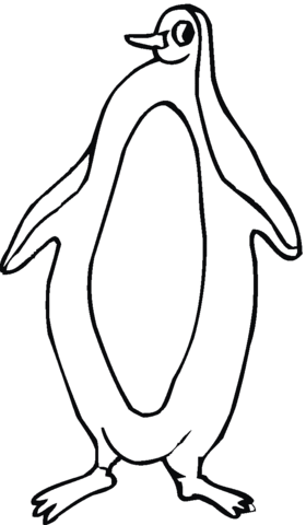 Penguin 19 Coloring page