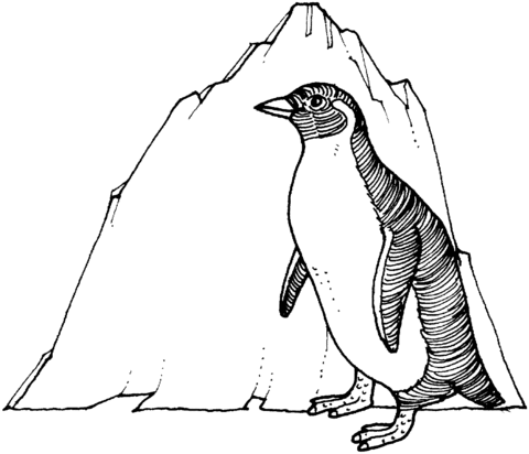 Penguin 2 Coloring page