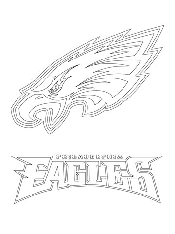 Philadelphia Eagles Logo  Coloring page