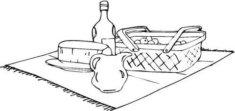 Picnic  Coloring page