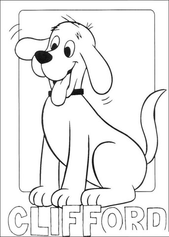 Picture Of Clifford  Coloring page