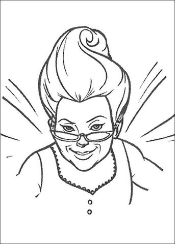 The Fairy Godmother Coloring page