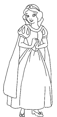 Snow White Princess Coloring page