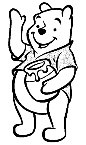 Picture Of Winnie The Pooh  Coloring page