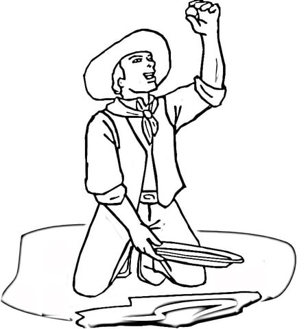 I found gold!  Coloring page