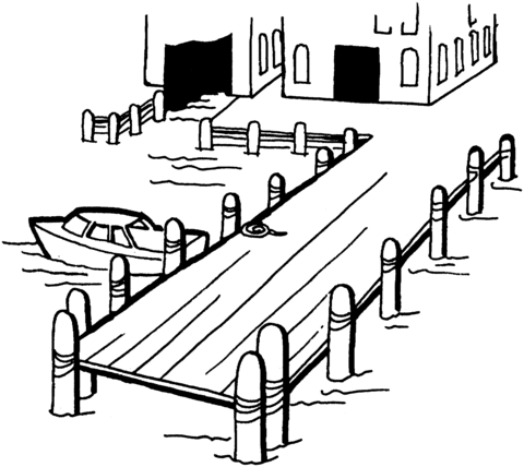 Pier  Coloring page