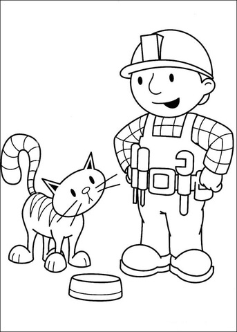 Pilchard Asks For Some Food To Bob  Coloring page