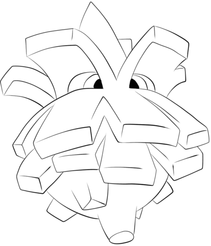 Pineco Coloring page